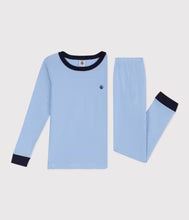 Boy loungewear LS stripe top&pant Blue/white