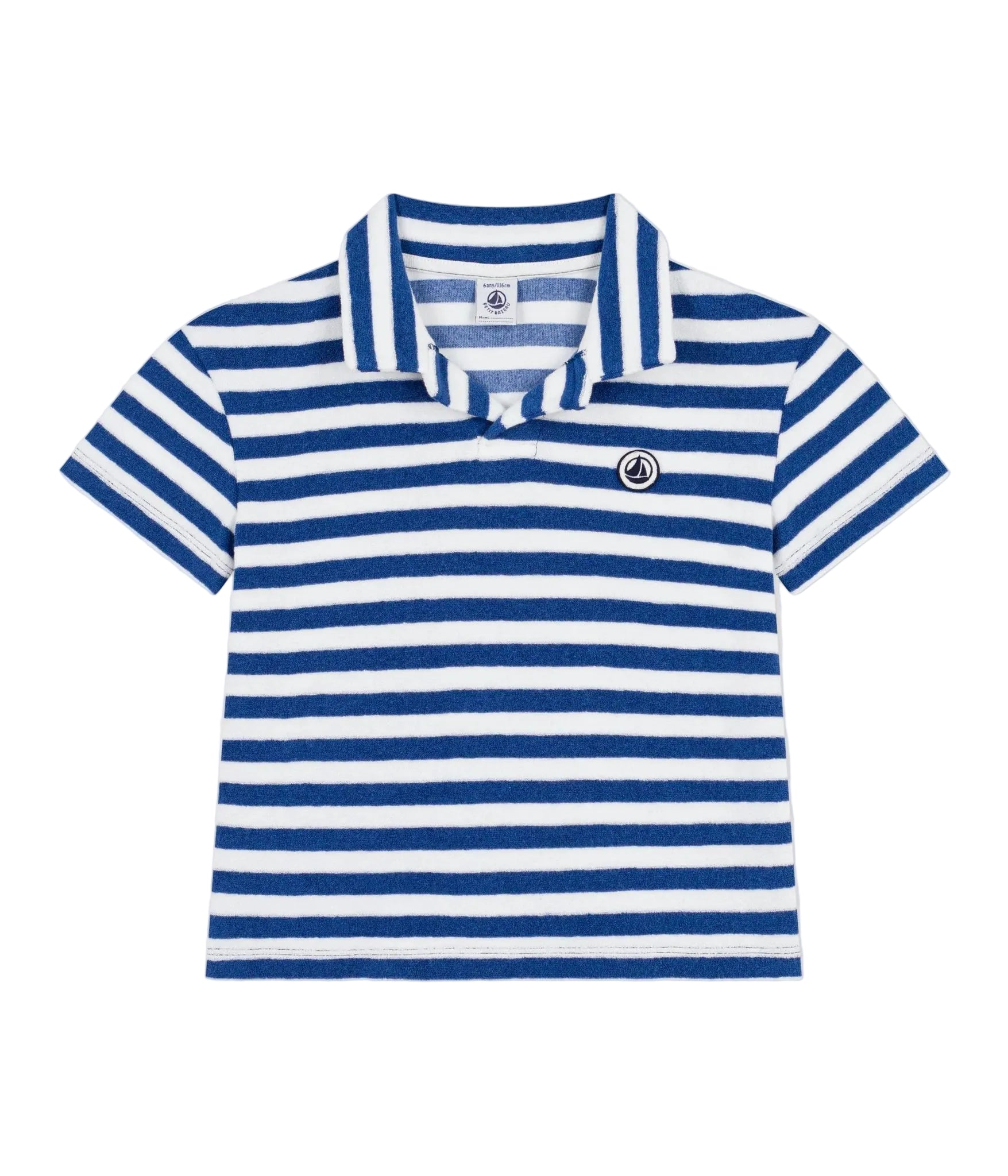 PB blue white polo