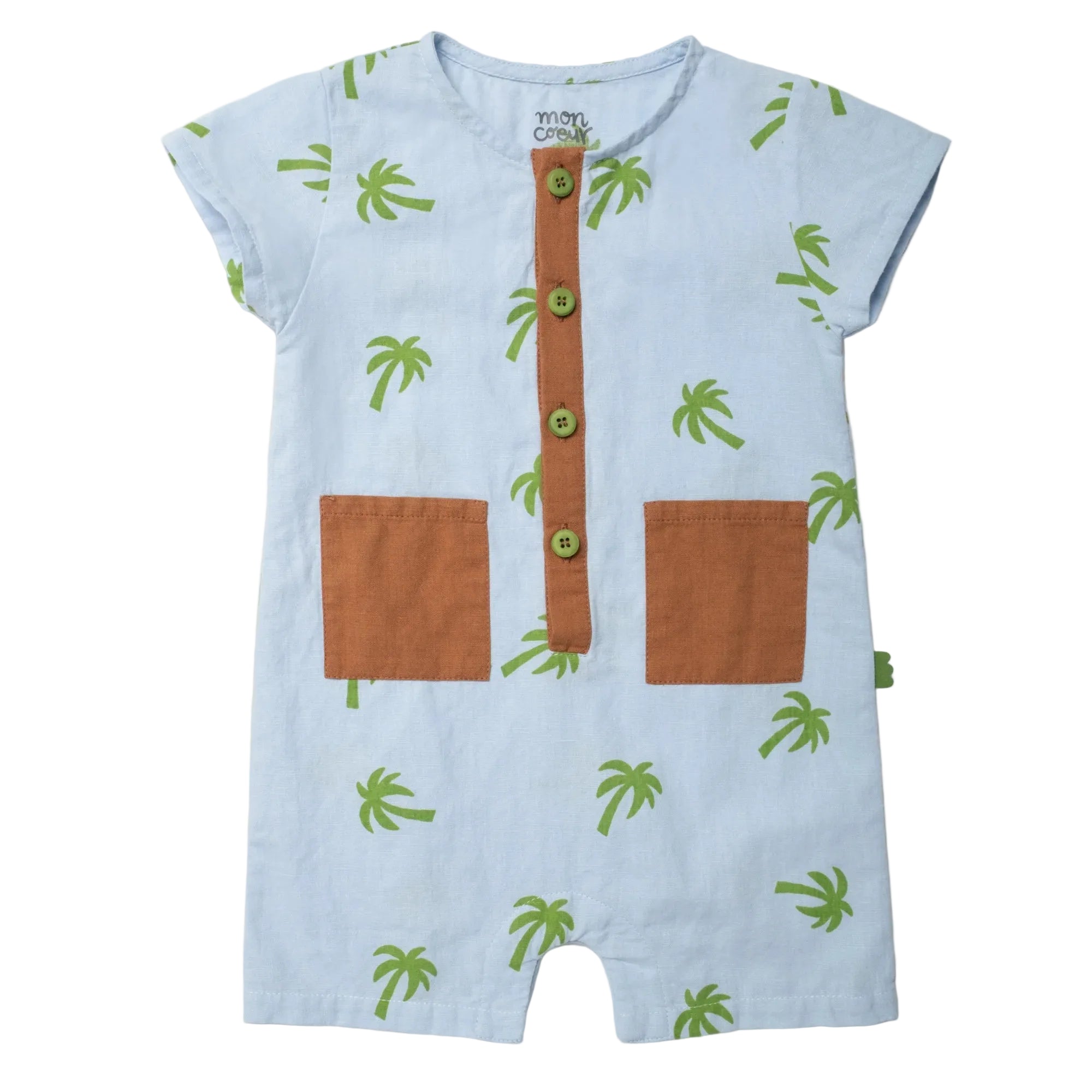 Linen Pocket Romper