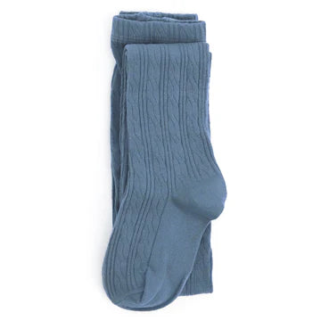 Dusty blue knit tights