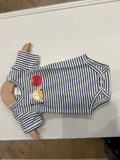 NY Bodysuit Taxi Stripes navy-blue