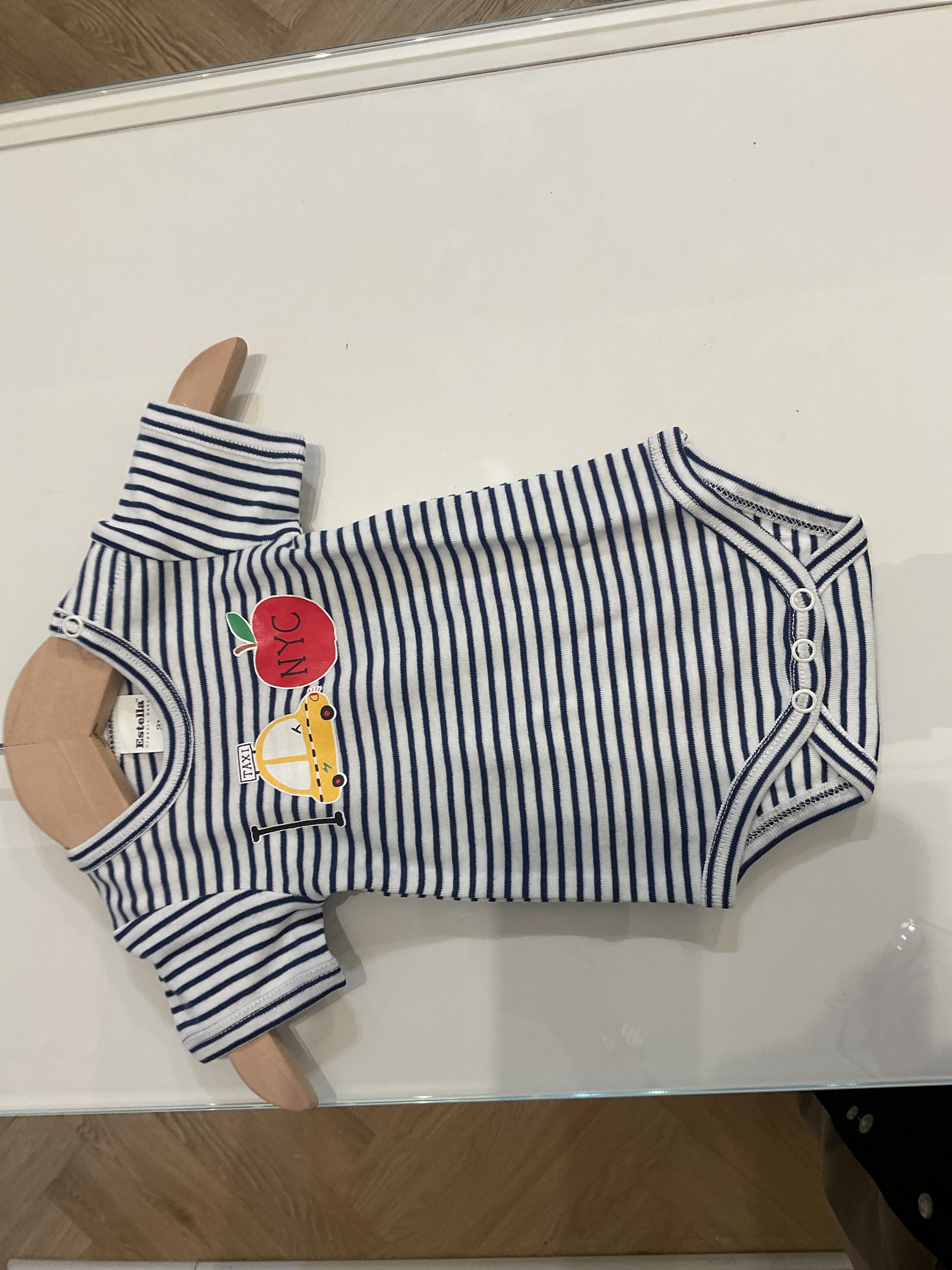 NY Bodysuit Taxi Stripes navy-blue