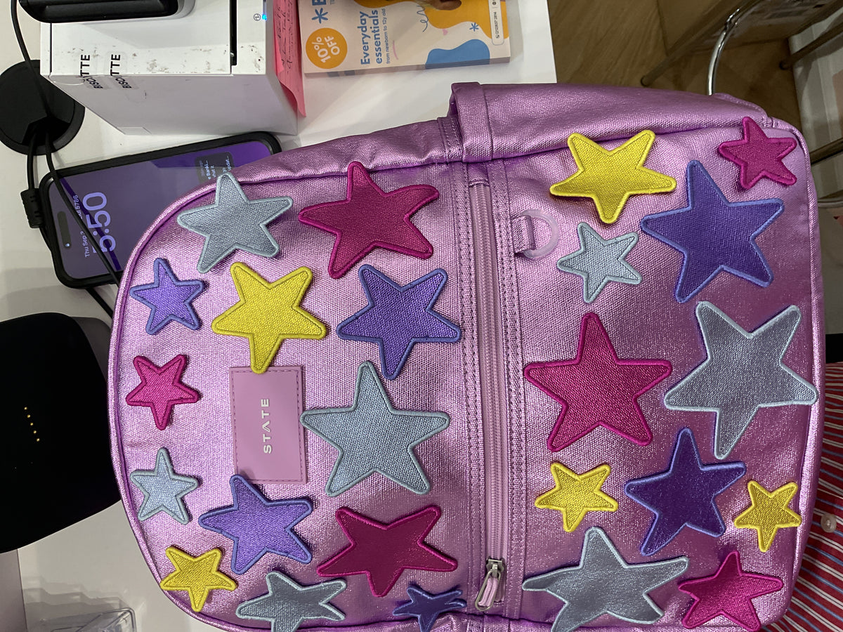 Metallic Kane backpack 3D Stars