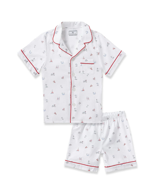 Short Twill Pajama Set