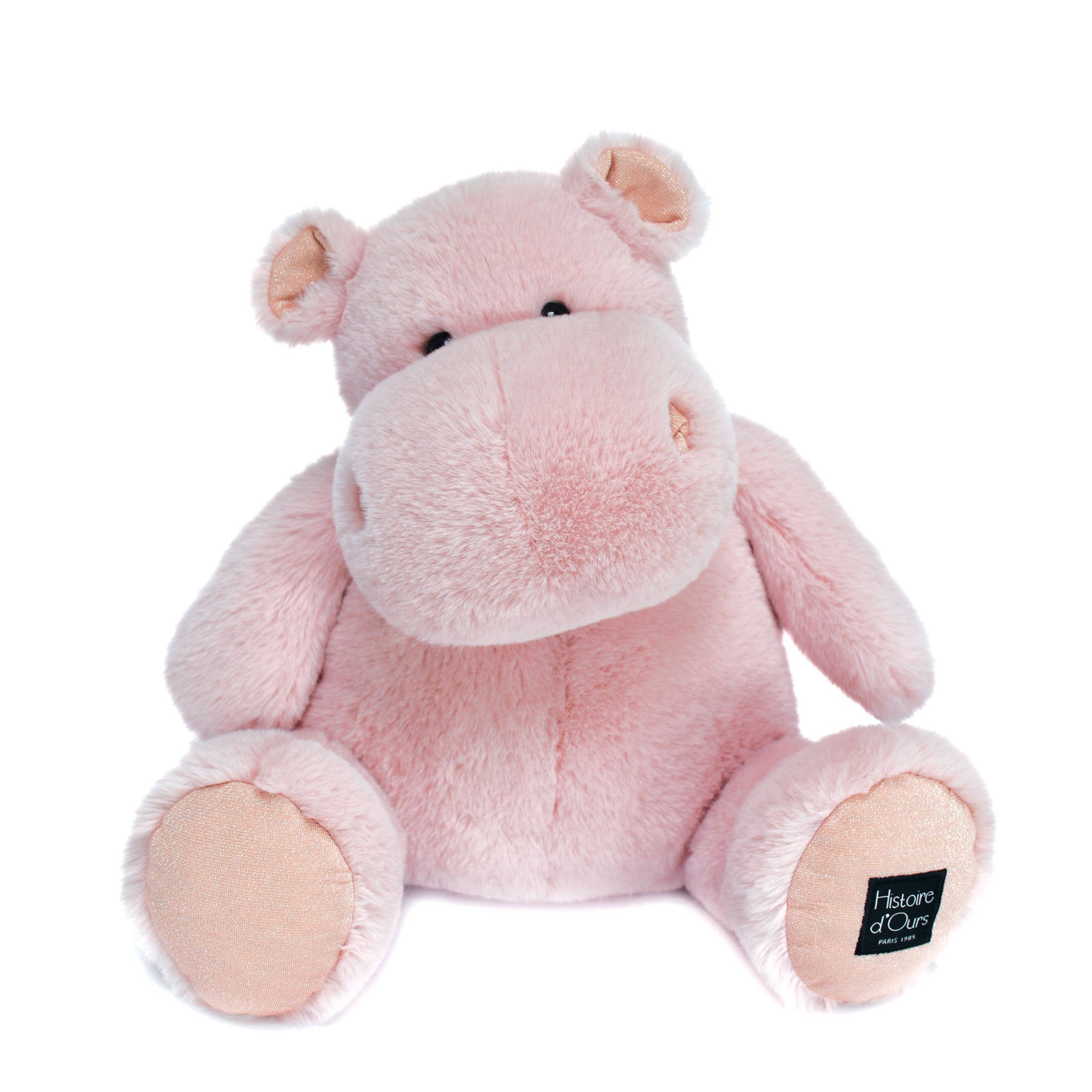 Powder Pink Hippo Plush