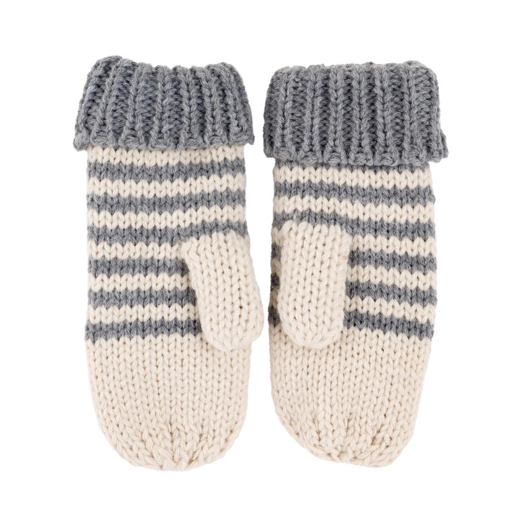 Cat knitted mittens