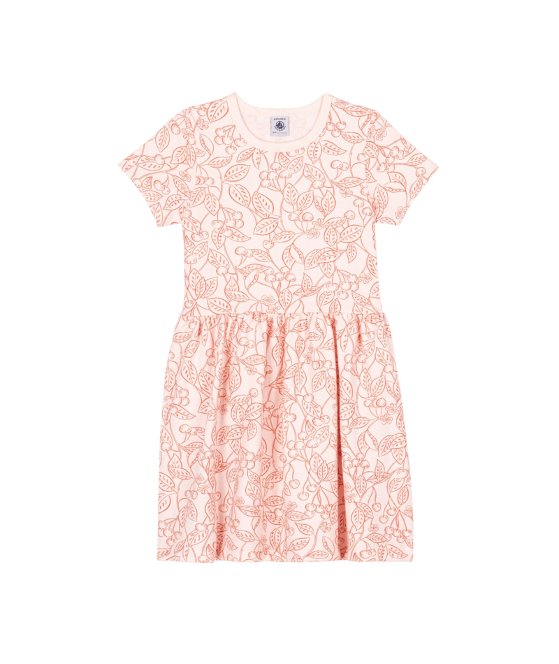 GIRL SS FRUIT PRINT DRESS