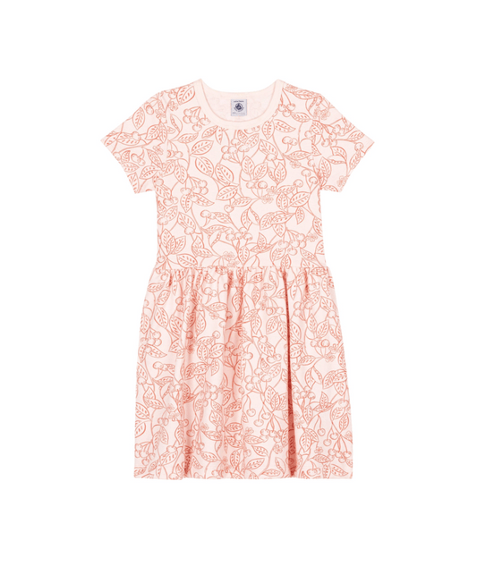 GIRL SS FRUIT PRINT DRESS
