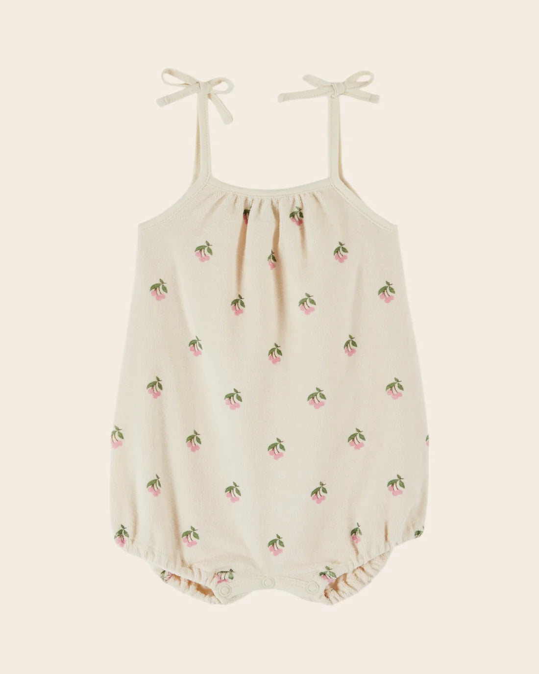 EI baby crème cerisette romper