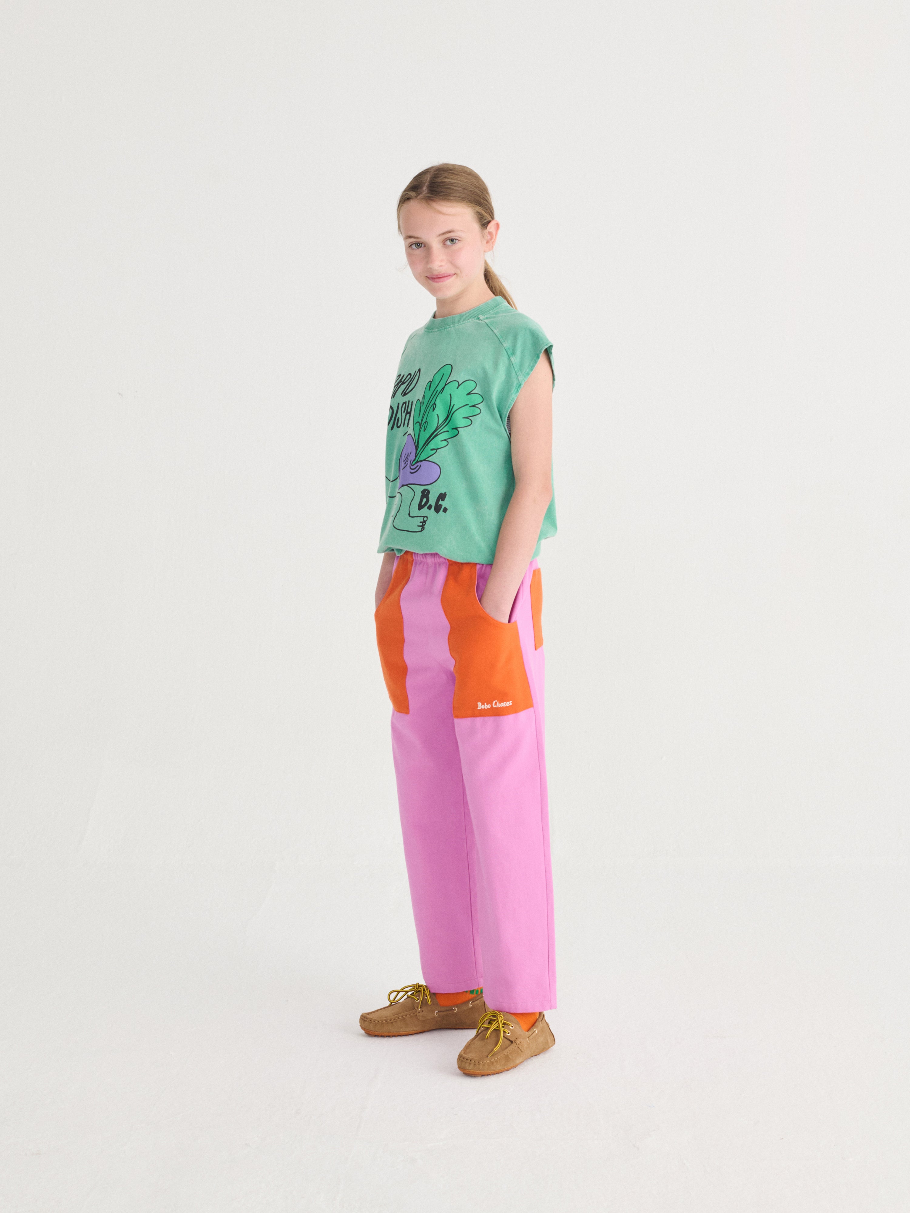 BC color block woven pants