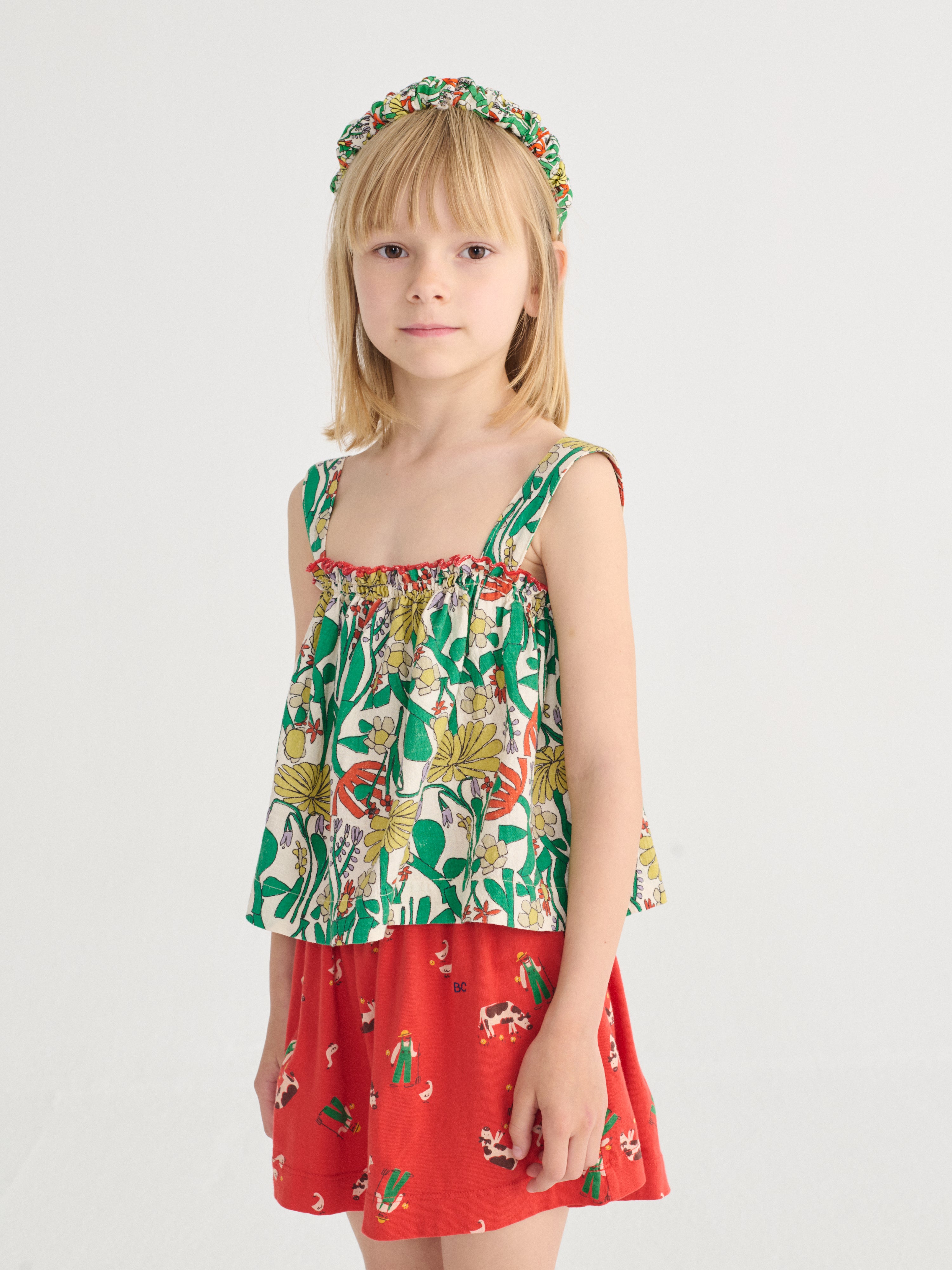 BC herbalist all over woven top