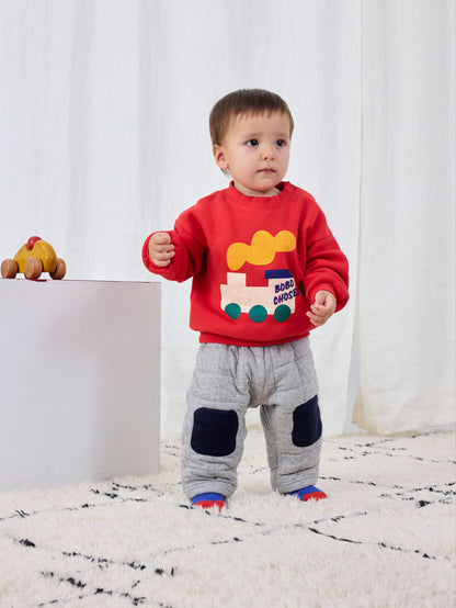 Quilted jogging pants