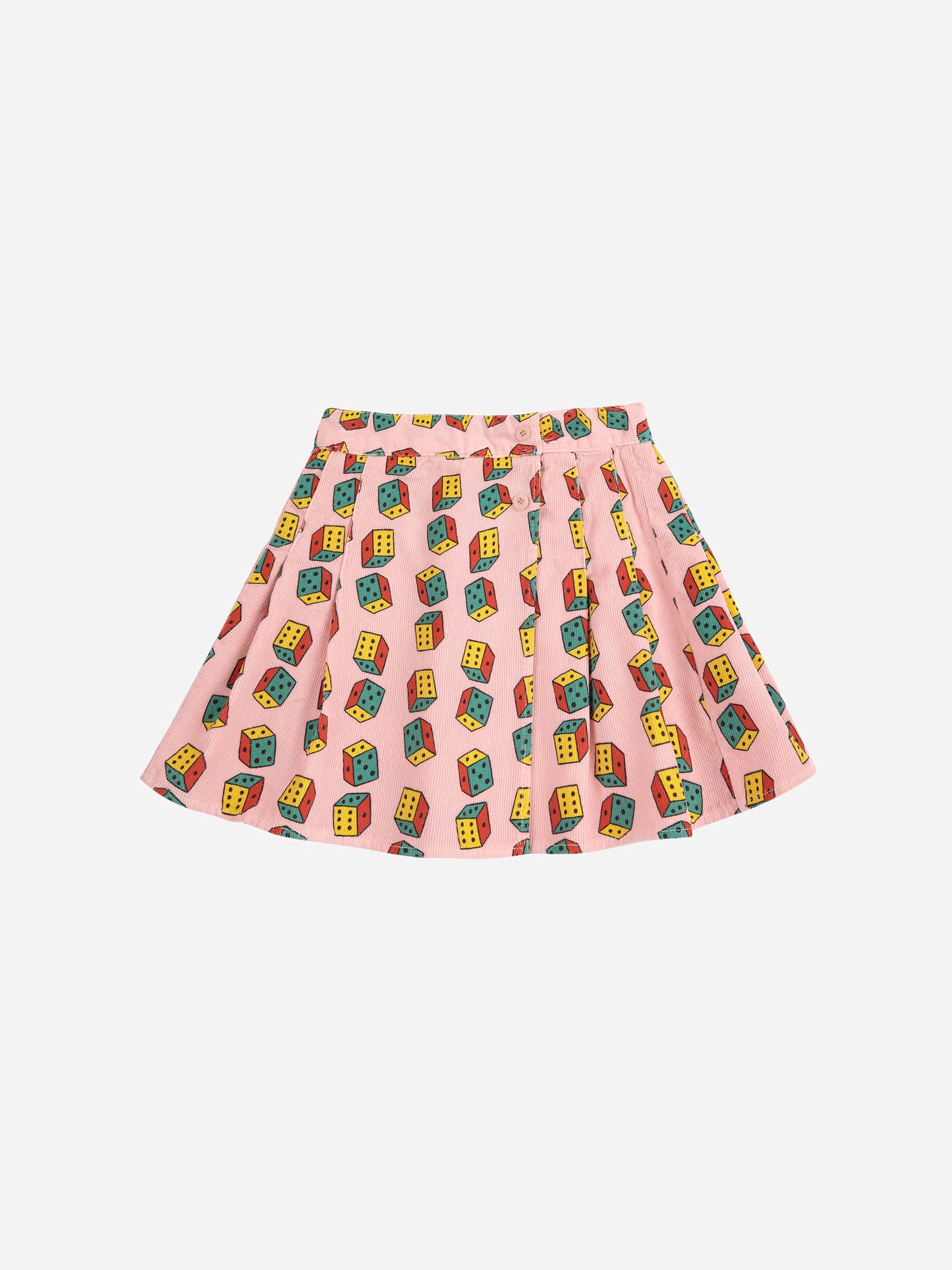 Dices all over mini corduroy skirt