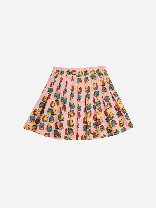 Dices all over mini corduroy skirt