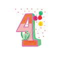 Froggie is Four birthday card