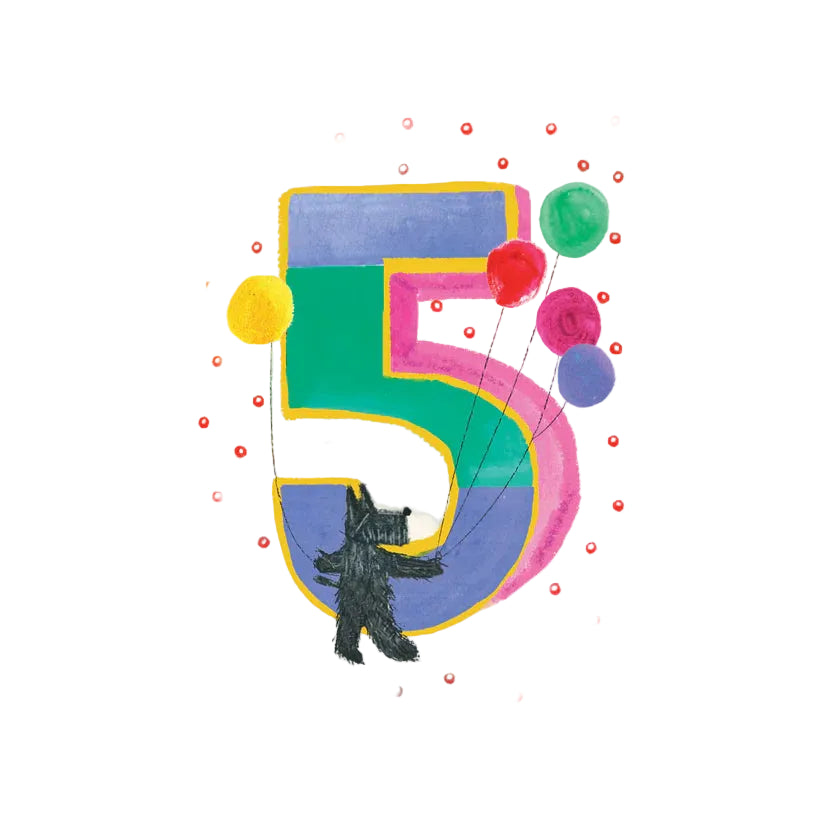 Scottie is Five birthday card