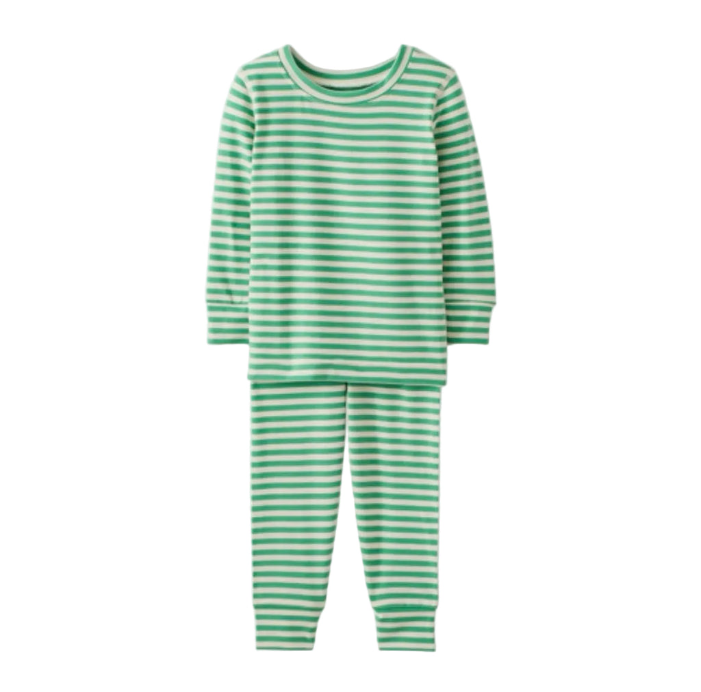Kids Striped Long John Pajama Set in Hannasoft