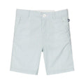 Boy seersucker shorts white/blue