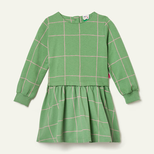 Jersey Grid Dress