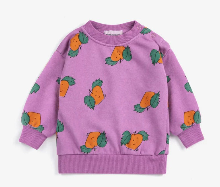 BC baby tangerine all over sweatshirt
