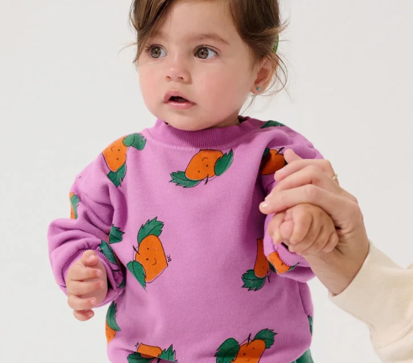 BC baby tangerine all over sweatshirt