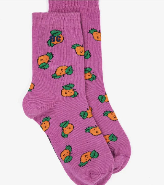 BC tangerine socks