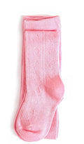 Hot pink knit tights