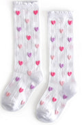 Darling hearts scalloped socks