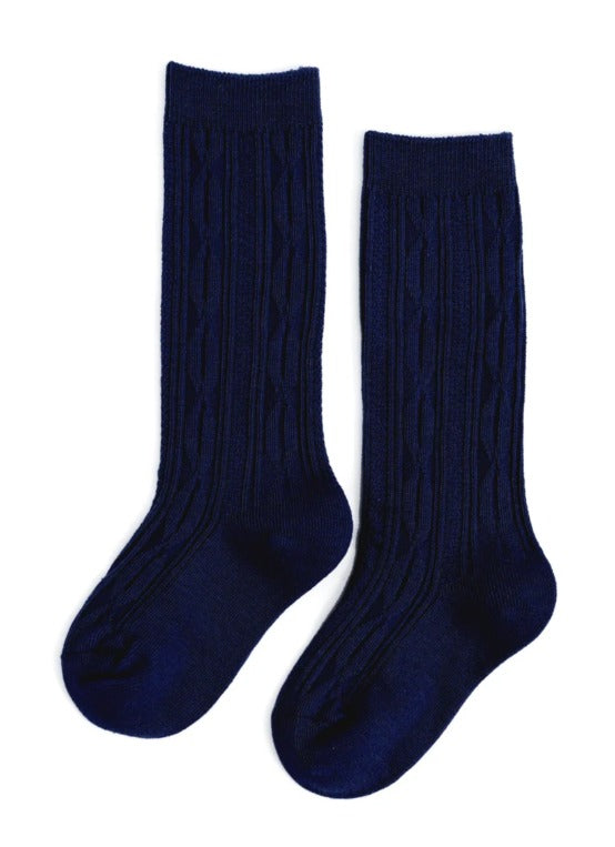 Navy knee high socks