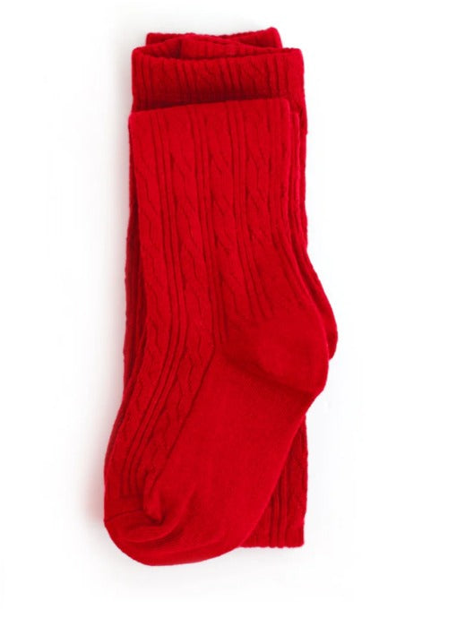 Red knit tights