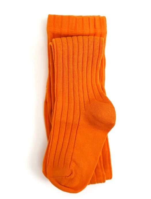 Ribbed orange tights