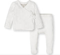 Pointelle organic baby sweater and leggings