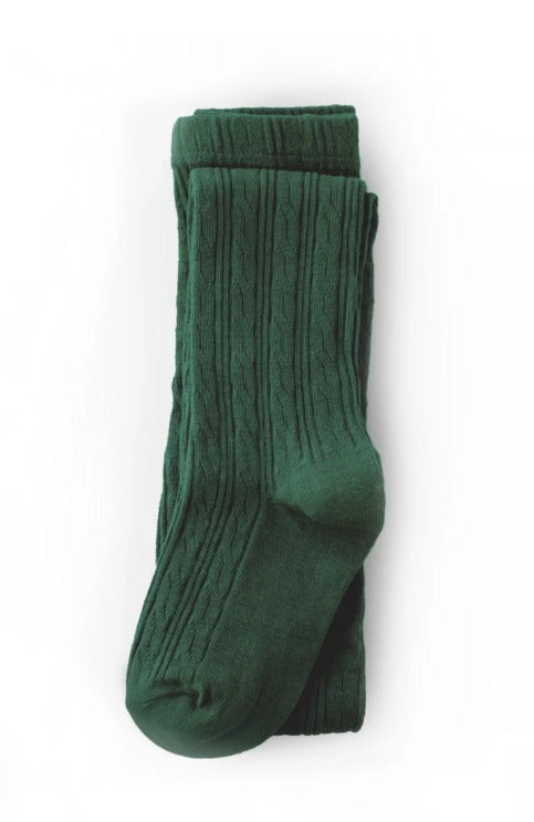 Green knit tights