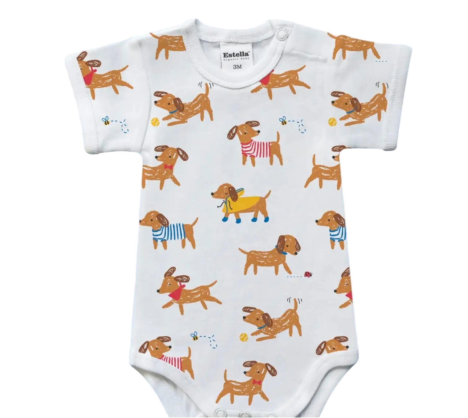 Dog themed bodysuit Brooklyn Pups