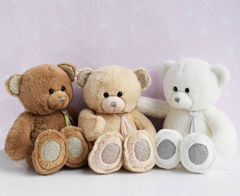 Charming Teddy Bear with Glitter Accents