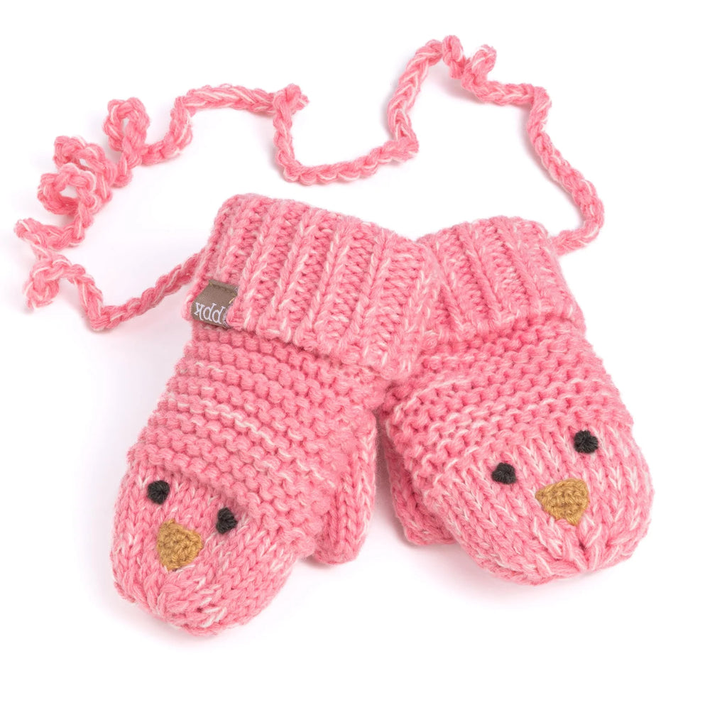 Baby chick mittens