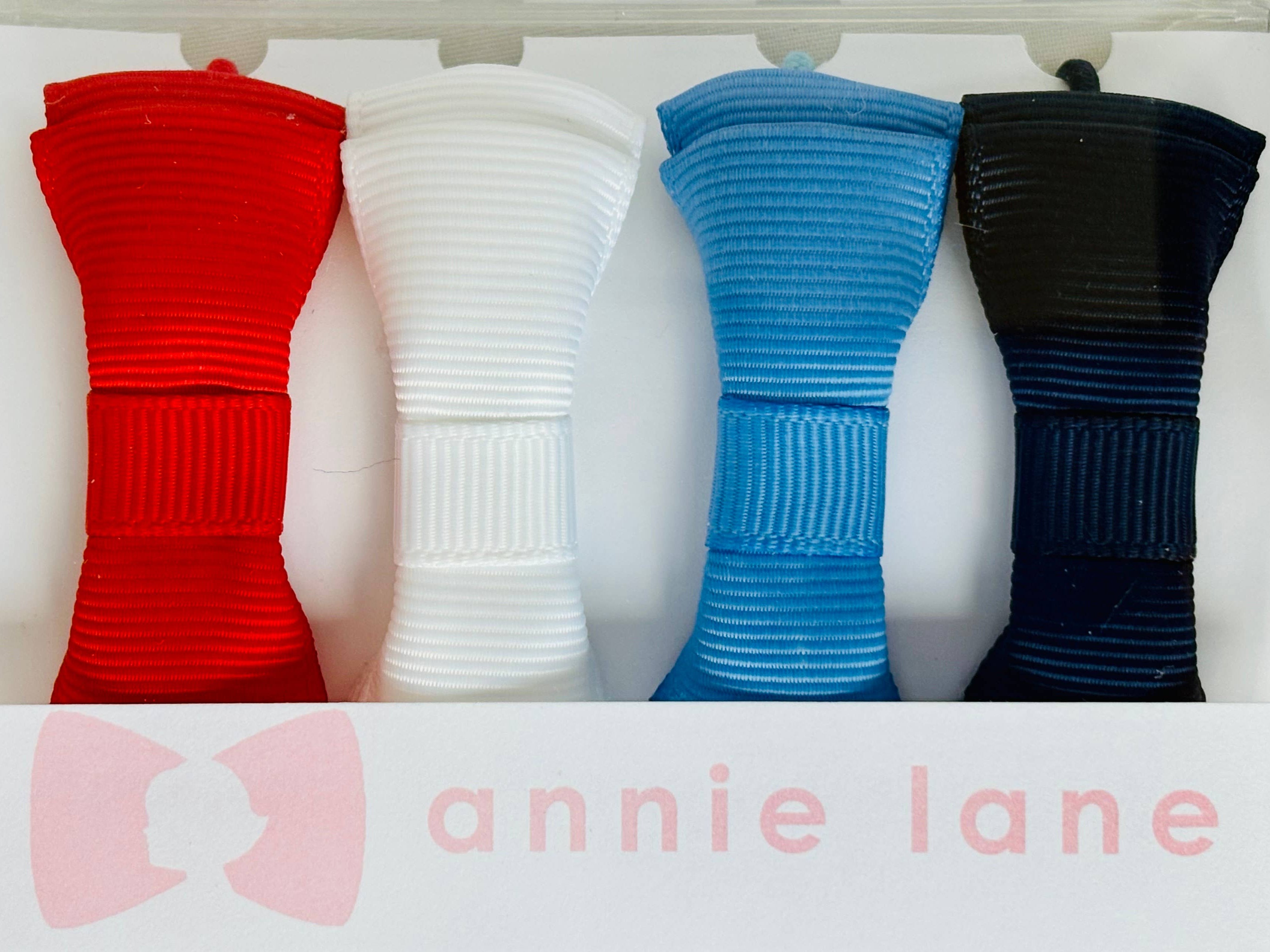 Red, White & Blue Set of 4 ponytails 