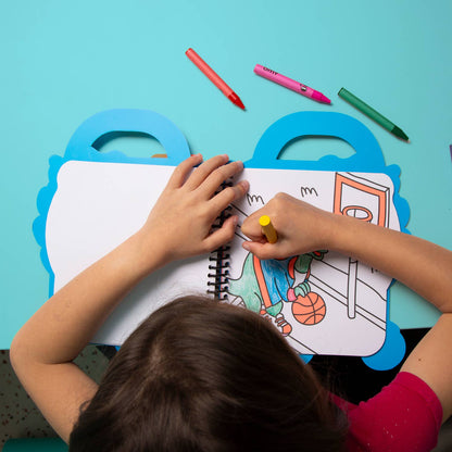 DINO SUPER COLORING & STICKER BOOK