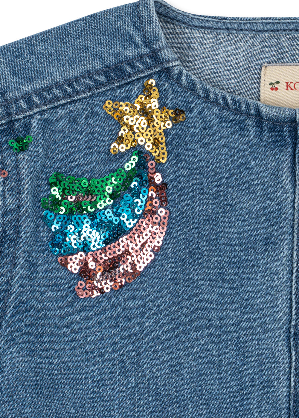 Magot Sequin denim jacket