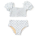 Two-Piece Puff Sleeve Swimsuit